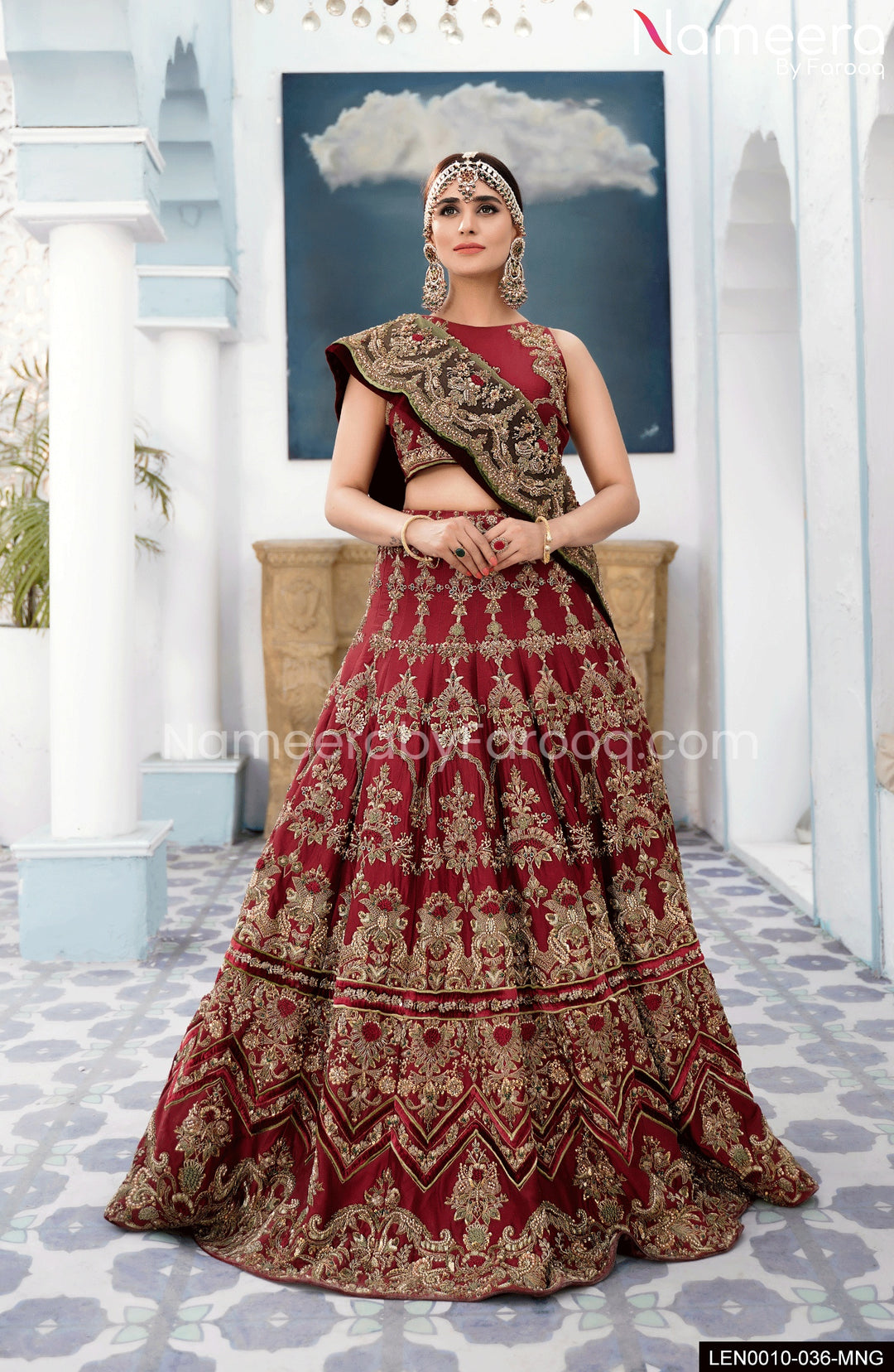 Maroon Lehenga Bridal