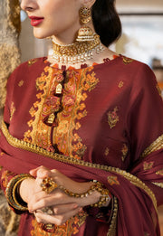Maroon Pakistani Kameez salwar Suit Classical Dress