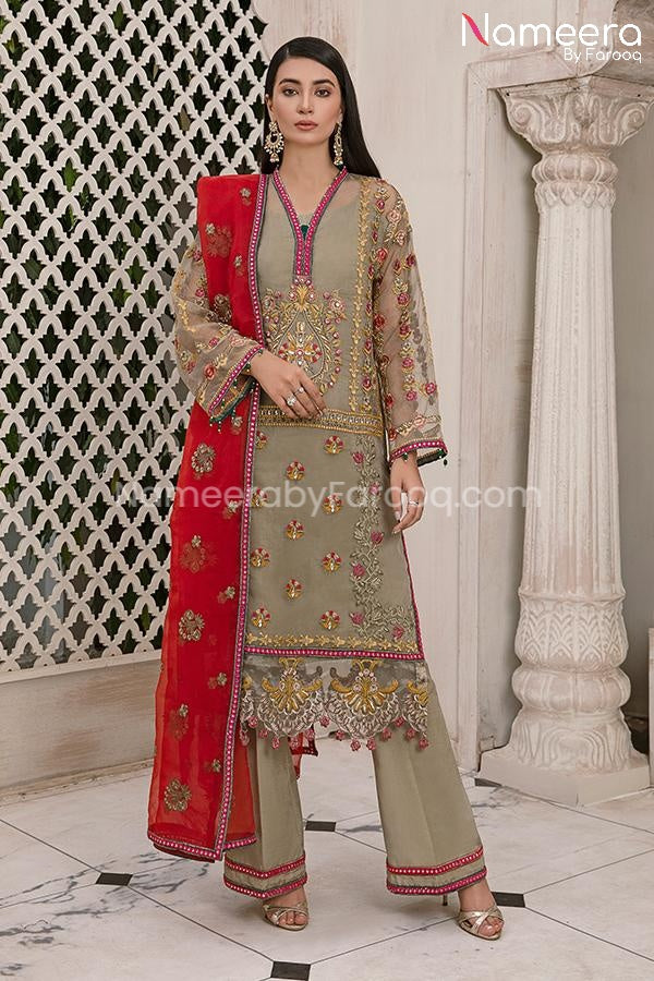 Maryum n Maria Pakistani Embroidered Dress