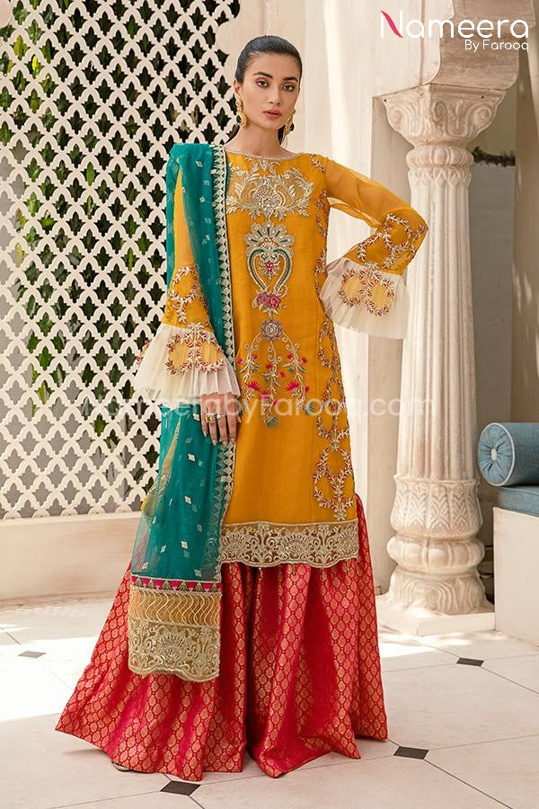 Maryum n Maria Pakistani Gharara