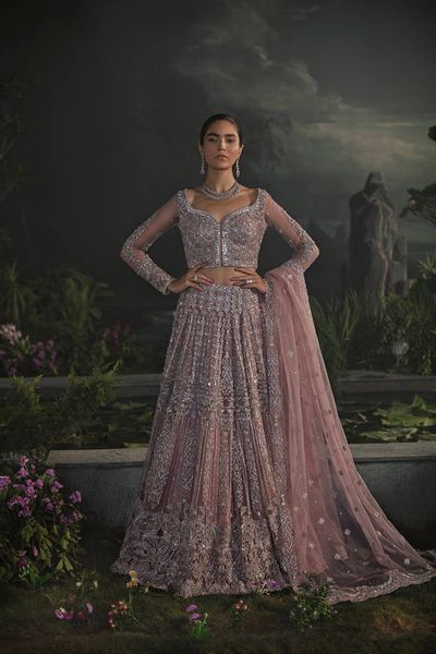 Mauve Color Lehenga 