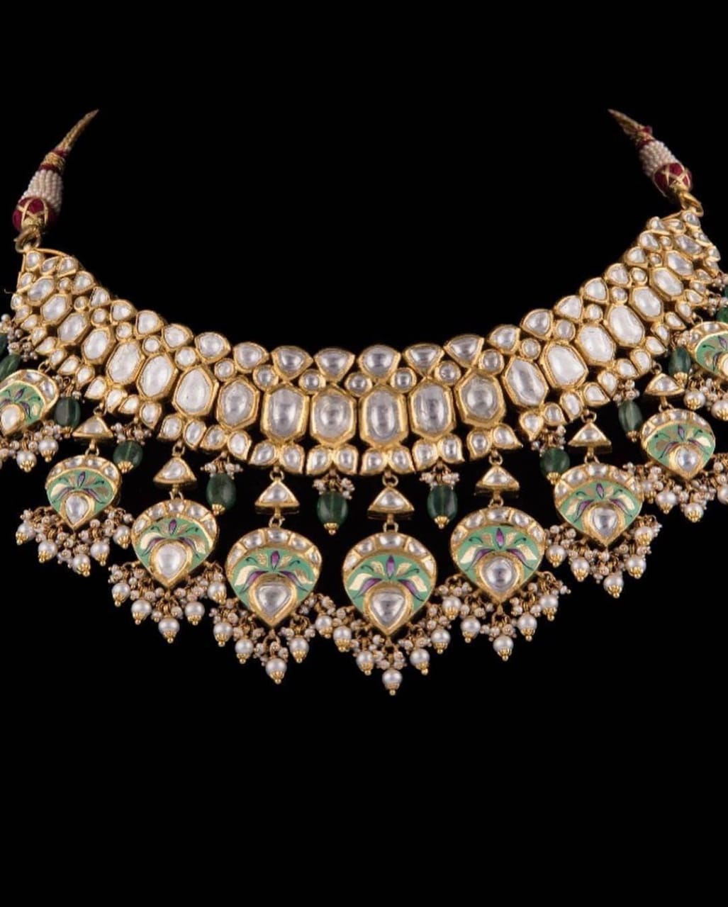 Meenakari Kundan Necklace Set