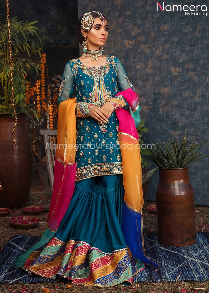 Mehndi function deals dress design