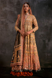 Mehndi Dress in Yellow Frock and Bridal Lehenga Style