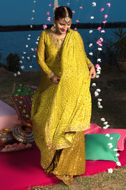 Mehndi Party Traditional Dress in Mustard Color