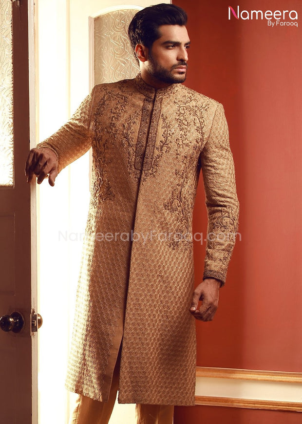 Mens Wedding Sherwani 2021 with Embroidery Online 