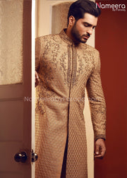 Mens Wedding Sherwani 2021 with Embroidery Online Front Look