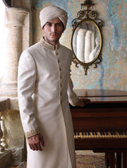 Mens White Sherwani for Grooms