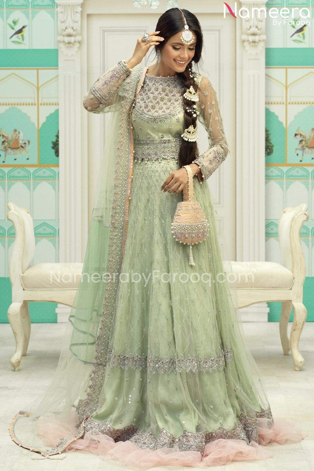 Mint Green Lehenga Choli