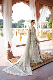 Mint Green Lehenga Gown Pakistani Wedding Dress