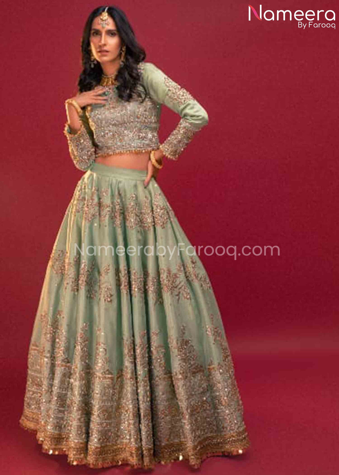 Mint Green Lehenga