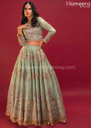 Mint Green Lehenga