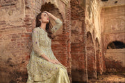 Mint Green Peplum Lehenga Bridal Dress Pakistani Online