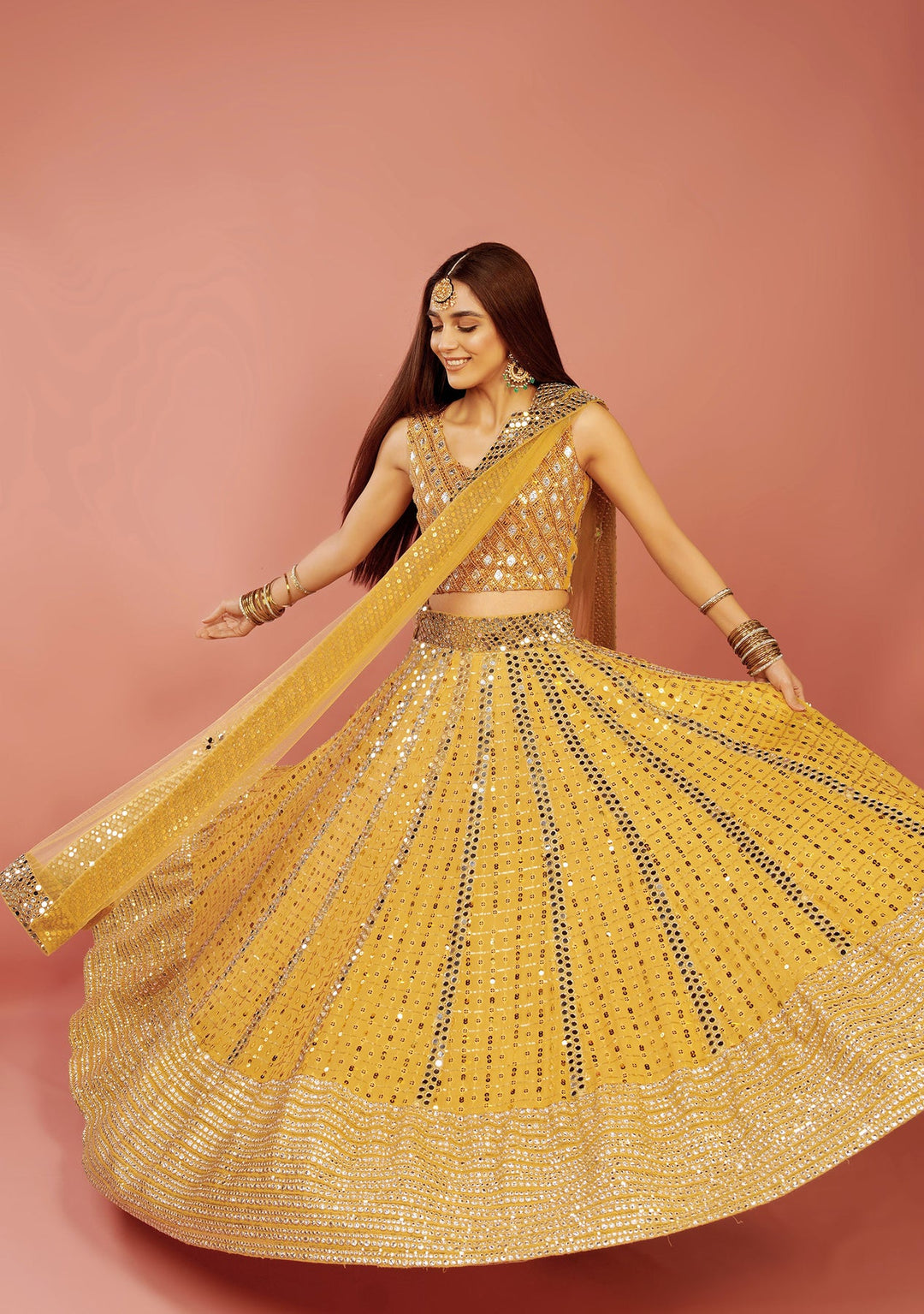 Stunning Yellow Pakistani Bridal Lehenga Choli for Your Wedding