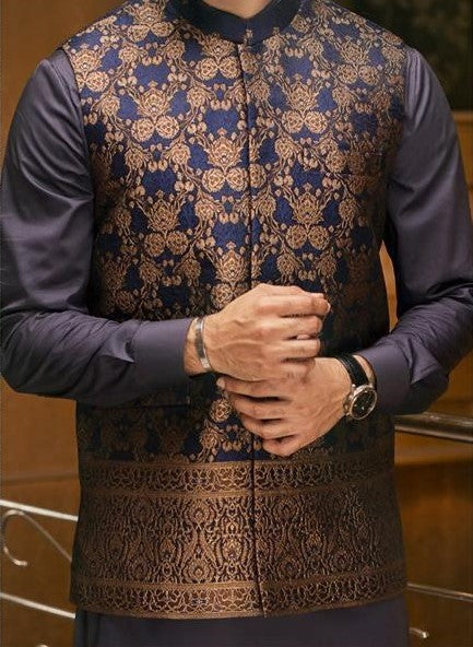 Mens mehndi waistcoat hot sale
