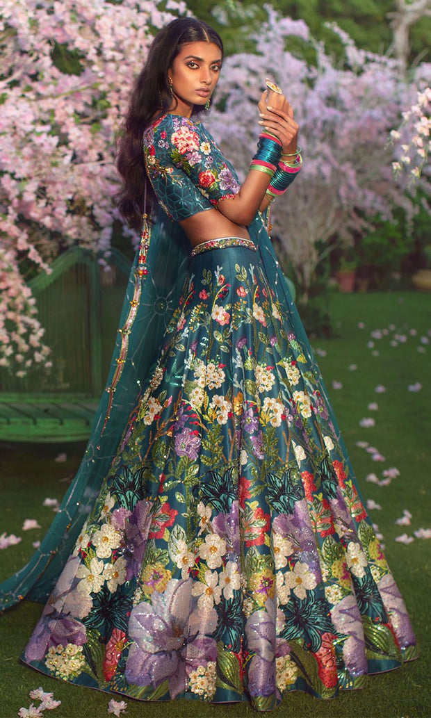 Beautiful Dark Purple Heavy Work Lehenga Choli With Dupatta - Etsy