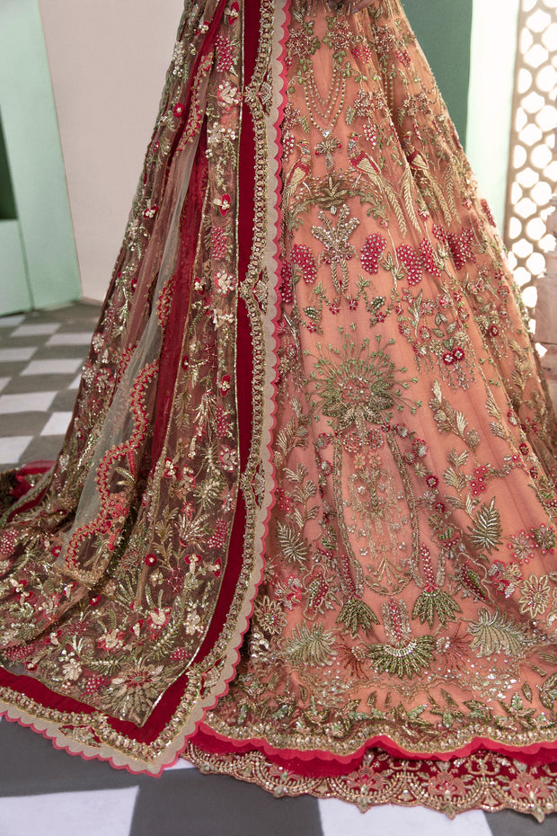 Multicolor Stone Work Bridal Lehenga 