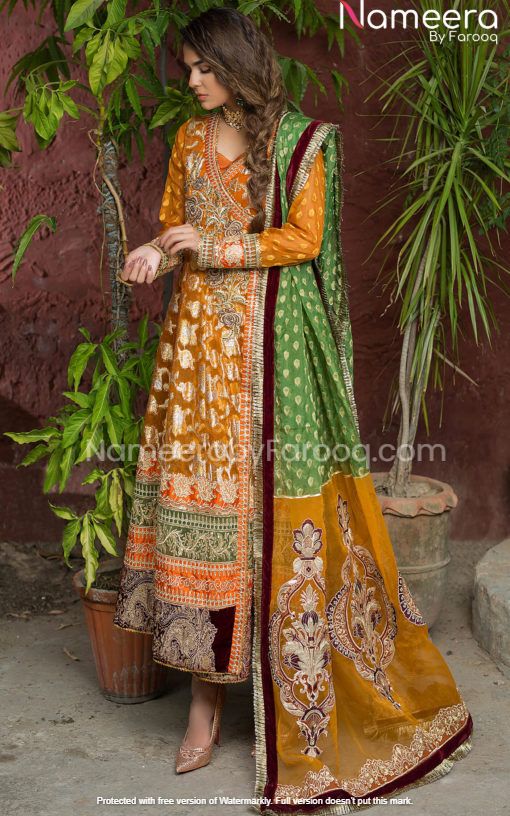 Mustard Salwar Kameez for Wedding Party Wear 2021