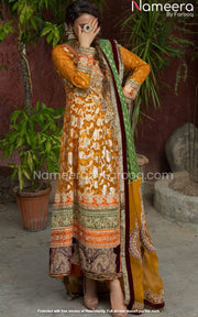 Mustard Salwar Kameez for Wedding Party Wear 2021