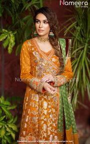 Mustard Salwar Kameez for Wedding Party Wear 2021
