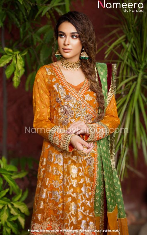 Mustard Salwar Kameez for Wedding Party Wear 2021