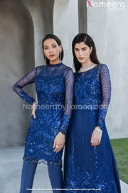 Navy Blue Salwar Kameez for Wedding Wear 