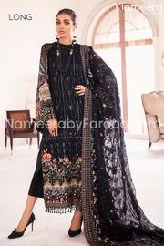 Navy blue dress pakistani