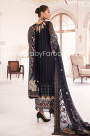 Designer Navy blue dress pakistani