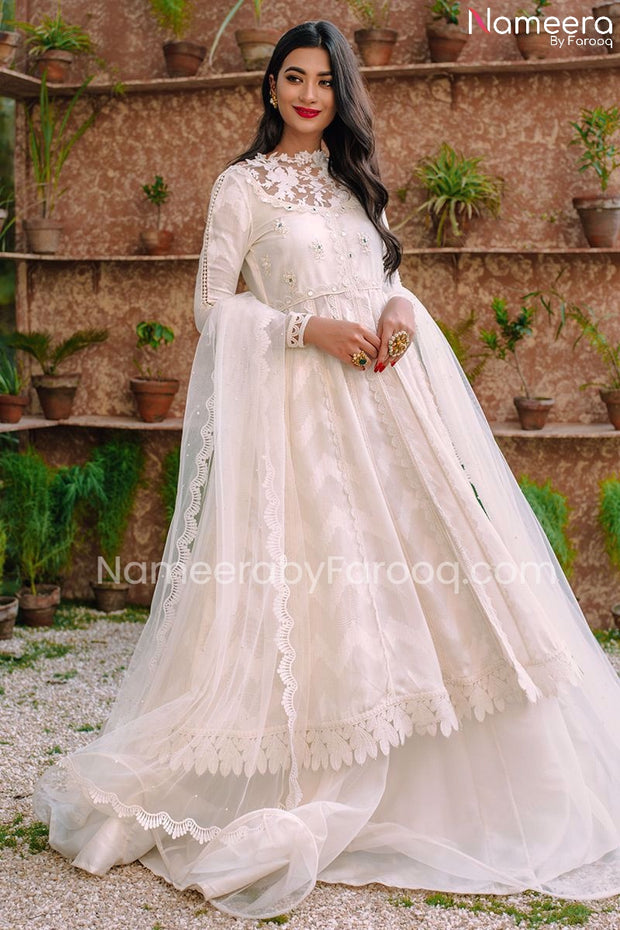 Net Frock Suit Design 