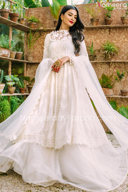 Premium Net Frock Suit Design for Wedding Party Online 2021 – Nameera ...
