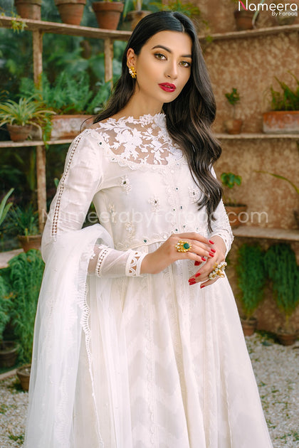Premium Net Frock Suit Design for Wedding Party Online 2021 – Nameera ...