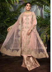 Net Suit for Wedding Party in Pink Color