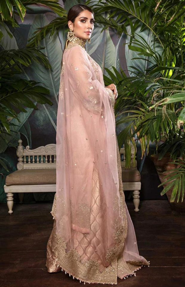 Net Suit for Wedding Party in Pink Color