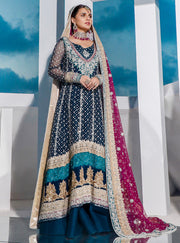 New Bridal Lenga Dress 2020 in Blue Color