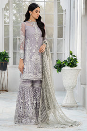 New Grey Pakistani Embroidered Kurti with Sharara Party Wear 2023