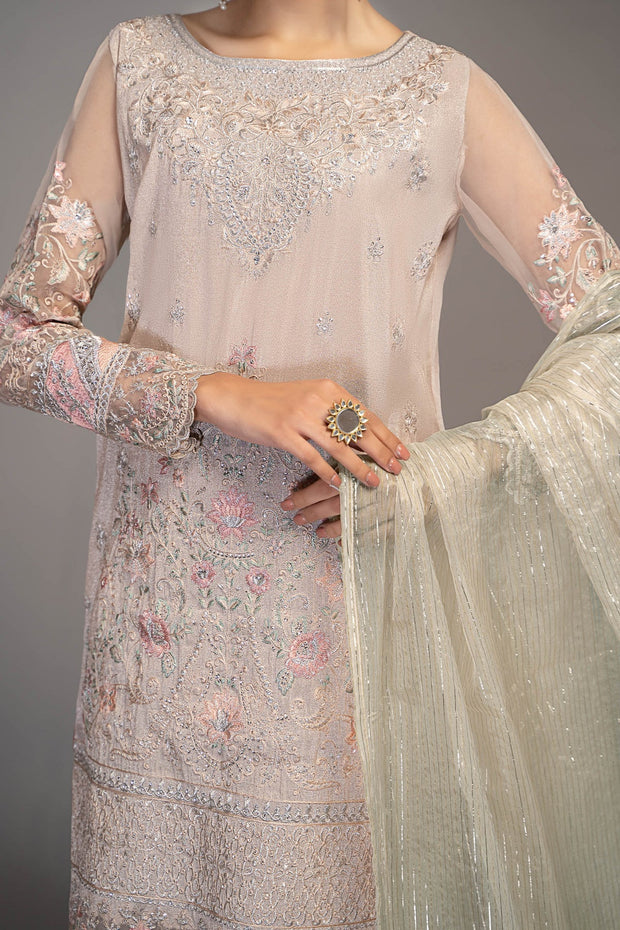 New Maria B Pink Embroidered Kameez Salwar Suit Party Wear 2023