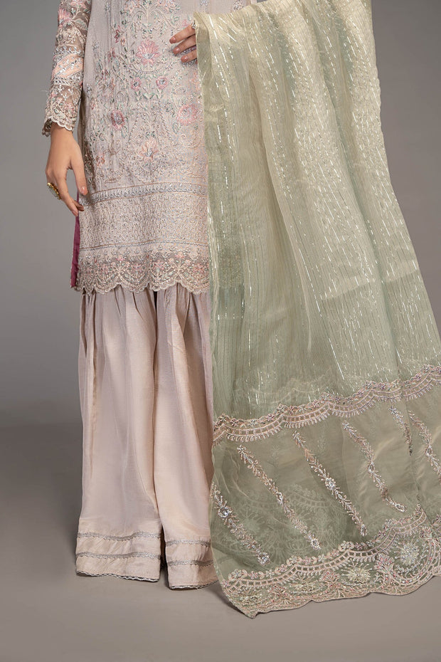 New Maria B Pink Embroidered Kameez Salwar Suit Party Wear