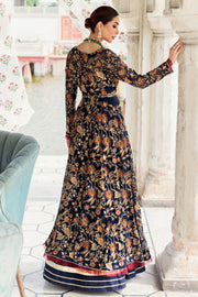 New Midnight Blue Embroidered Pakistani Pishwas Eid Dress 2023