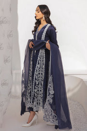 New Pakistani Blue Long Kameez Capri Party Wear