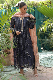 New Pakistani Embroidered Black Kameez salwar Party Dress