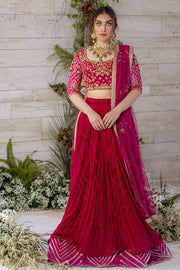New Pakistani Embroidered Lehanga Choli Wedding Dress 2023