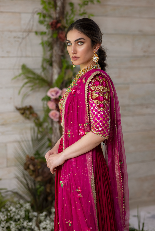 New Pakistani Embroidered Lehanga Choli Wedding Dress
