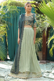New Royal Color Pakistani Embroidered Lehenga Choli Wedding Dress