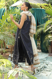New Royal Pakistani Embroidered Blue Kurta Salwar Wedding Dress