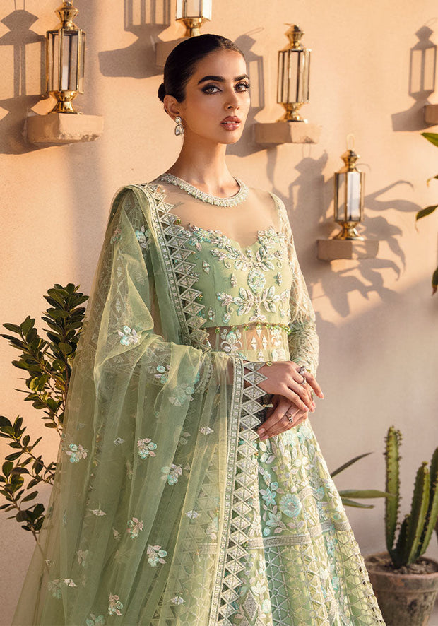 New Royal Pakistani Embroidered Pishwas Wedding Lehenga Party Wear 2023