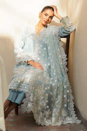 New Sky Blue Embellished Pakistani Kameez Salwar Suit with Dupatta