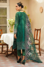Traditional Green Embroidered Pakistani Kameez Salwar Suit