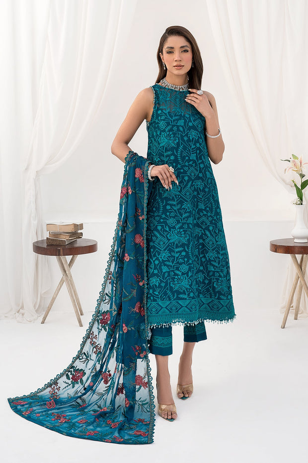 New Traditional Pakistani Wedding Embroidered Kameez Trouser Dress