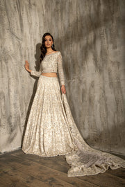 Off White Lehenga Choli Bridal Dress Pakistani