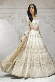 Off White Lehenga Choli Dupatta Pakistani Dress